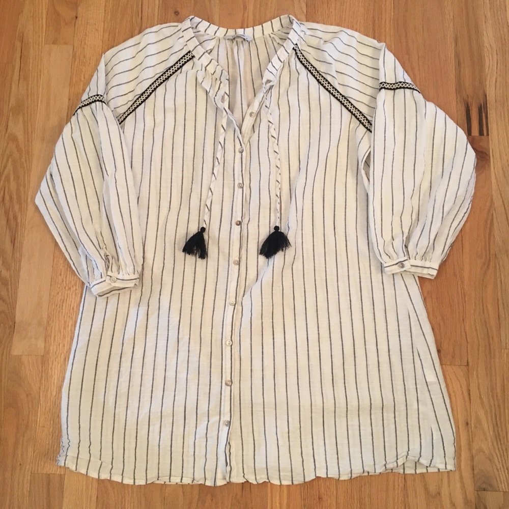 LC Waikiki striped long sleeve dress L